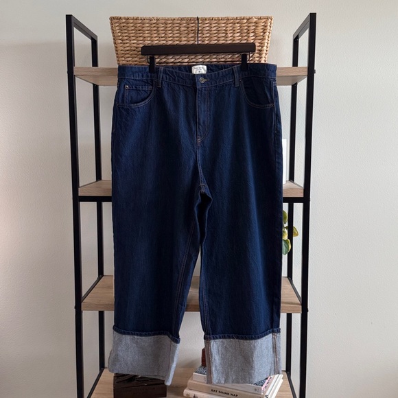 Kate Spade New York x Target High-Rise Straight Leg Wide Cuff Jeans, 17 - Picture 2 of 12